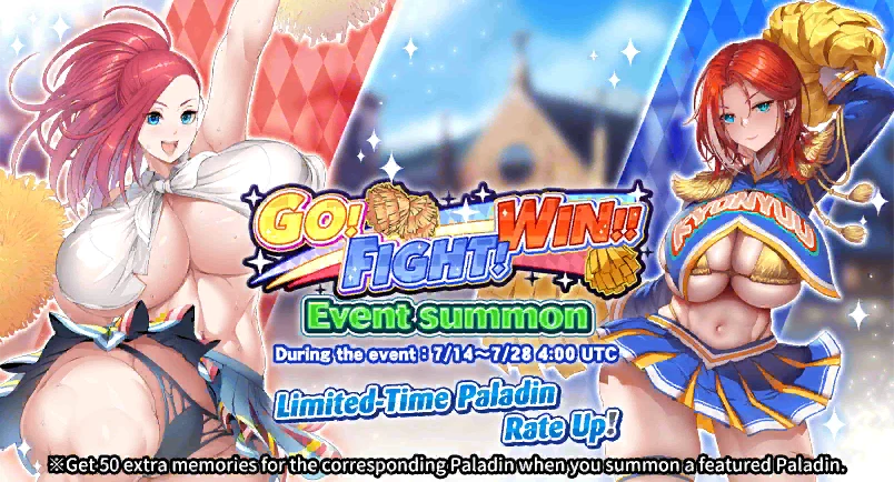 "Underboob Cheerleader" Event Summon