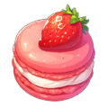 Strawberry Chubby Macaron