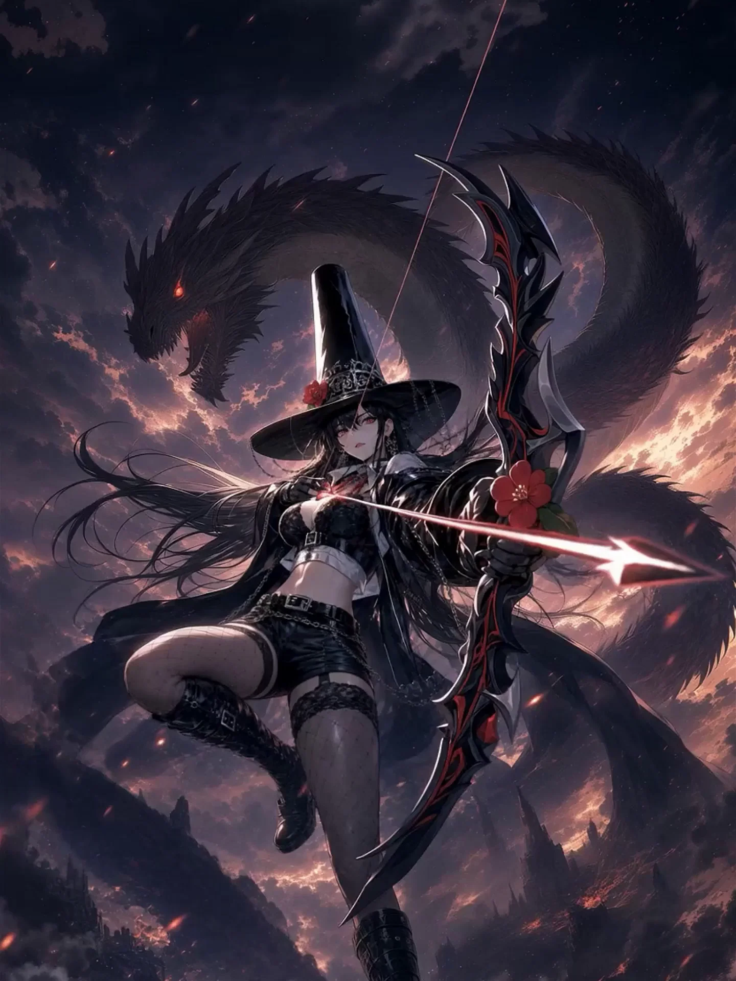 Bazhuli with the magic bow, event main screen art.