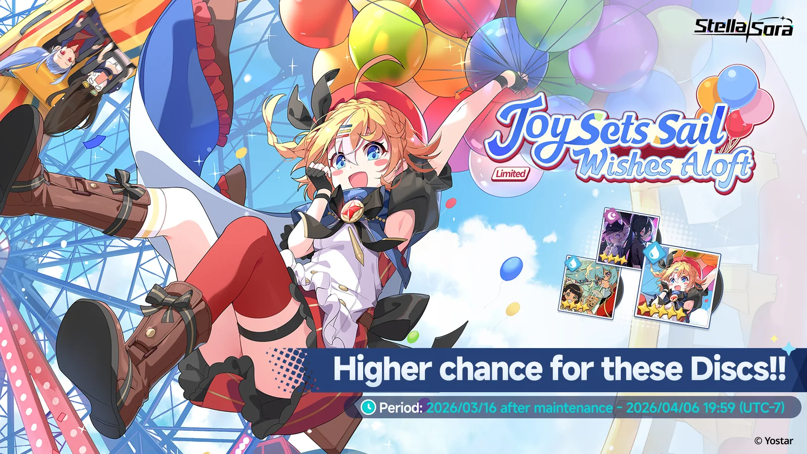 Joy Sets Sail, Wishes Aloft banner art