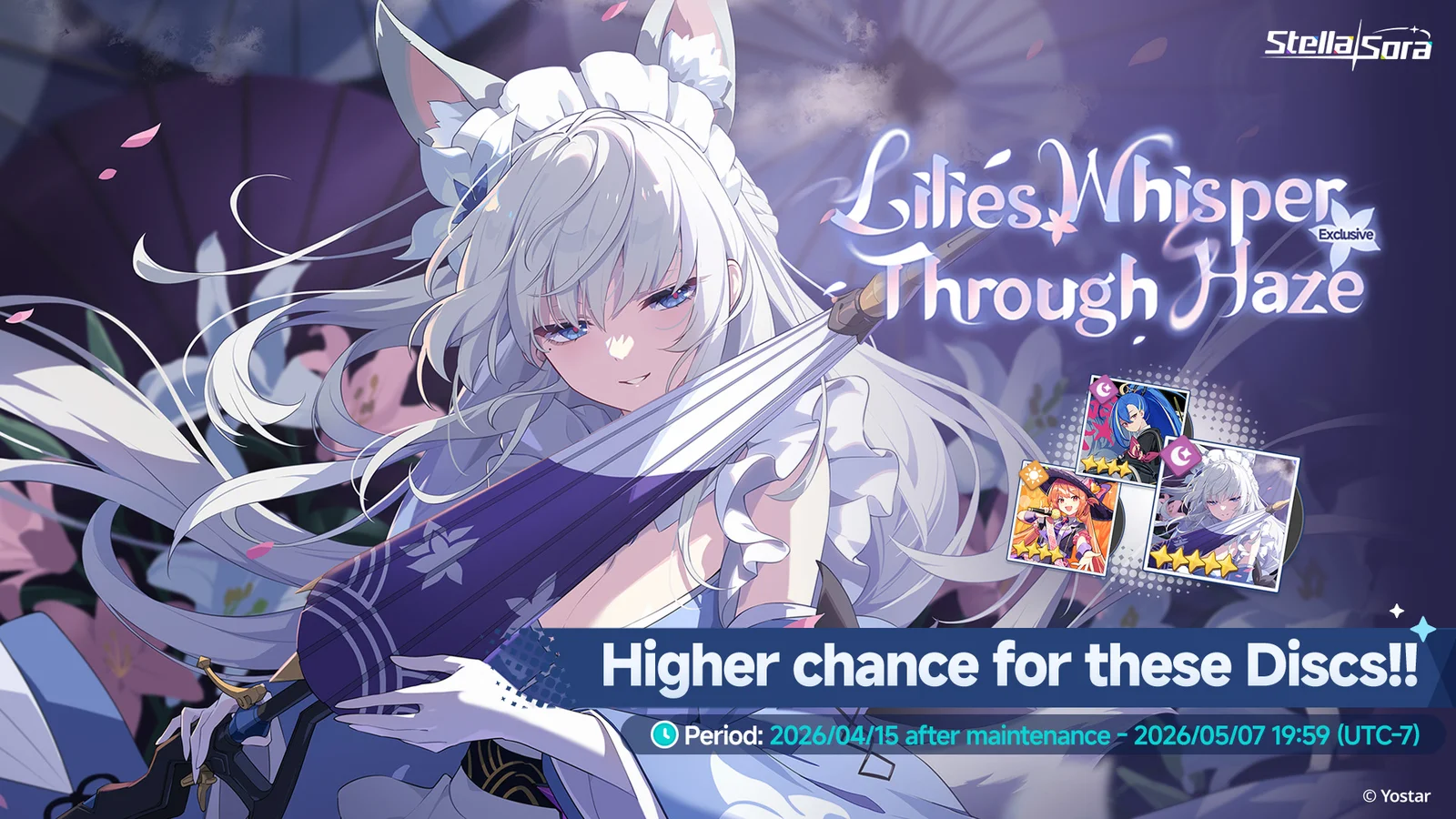 Lilies Whisper Through Haze banner art