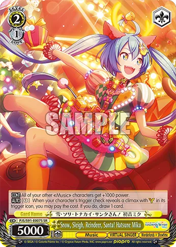 Snow, Sleigh, Reindeer, Santa! Hatsune Miku
