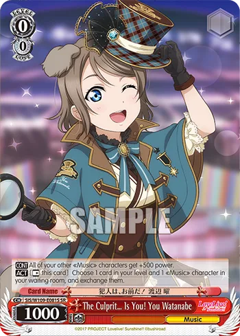 The Culprit… Is You! You Watanabe