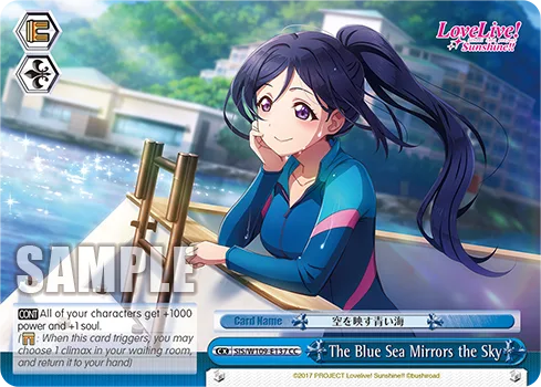 The Blue Sea Mirrors the Sky