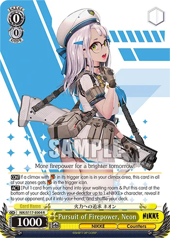 Pursuit of Firepower, Neon