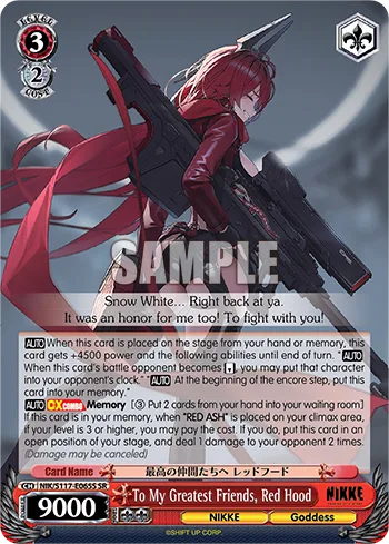 To My Greatest Friends, Red Hood