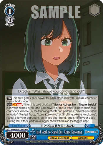 Hard Work to Stand Out, Akane Kurokawa