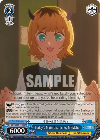 Today's Main Character, MEMcho