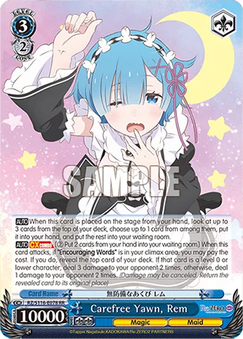 Carefree Yawn, Rem