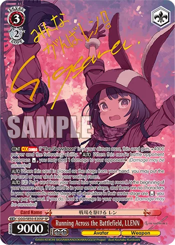 Running Across the Battlefield, LLENN